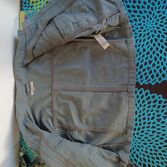 Urban life army green military crop jacket large - Picture 13 of 17